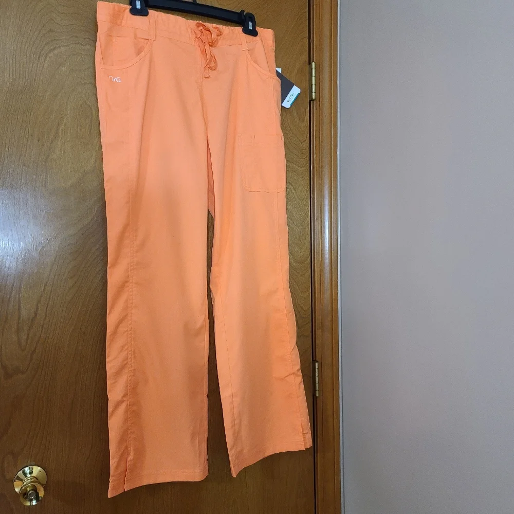 Brand New Orange and Gray NRG by Barco 2-Pc Matching Scrubs Set - Picture 7 of 16
